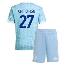 Juventus Andrea Cambiaso #27 Bortedraktsett Barn 2025-26 Kortermet (+ korte bukser)